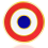 Pin's Premium Cocarde Tricolore Française