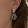 Boucles d'oreilles Panthère Parfaite Sable