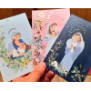 Lot de 6 cartes de vœux en dorure