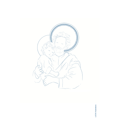 Carte saint Joseph - A5