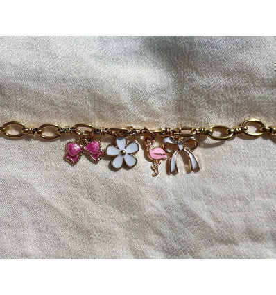 Bracelet charms girly things 