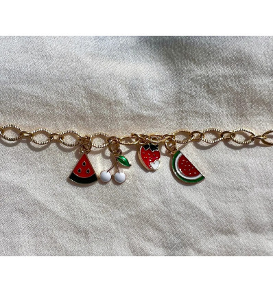 Bracelet cherry charms