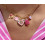 Collier charms pink fever