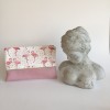 Grande pochette rose pâle et flamands roses