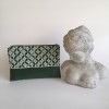 Grande pochette verte graphique