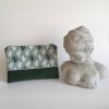 Grande pochette verte et cactus