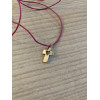 Pendentif croix argentée