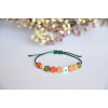 Bracelet JESUS LOVE YOU cordon vert forêt
