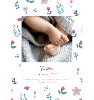 Faire-part naissance recto