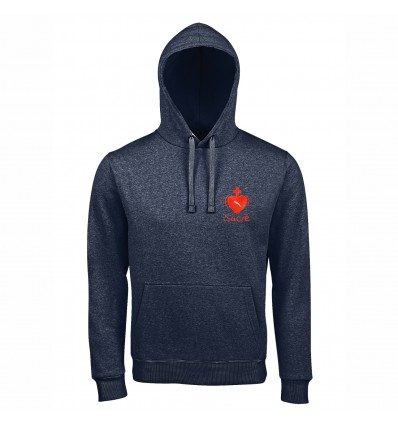JEAN CASSIEN SWEAT avec sacré coeur vibrant brodé