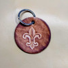 Porte clé Fleur de Lys Rond