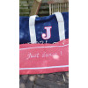 Duo Grand sac polochon et sa fouta personnalisée
