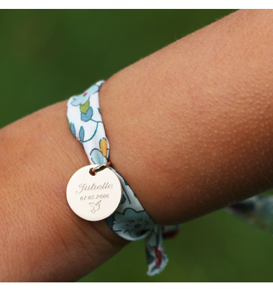 Bracelet Liberty personnalisé médaille - Fêtes de la Foi