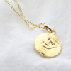 Collier Baptême Médaille Vierge à l'Enfant - Plaqué Or