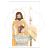 Image de baptême homme adulte brun