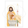 Image de baptême homme adulte roux