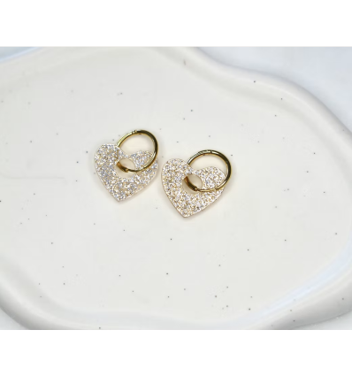 Boucles d'oreilles Juniper Doré paillettes