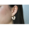 Boucles d'oreilles Juniper Doré paillettes