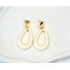 Boucles d'oreilles Alya Ivoire