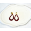 Boucles d'oreilles Alya Rouge