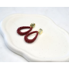 Boucles d'oreilles Alya Rouge