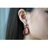 Boucles d'oreilles Alya Rouge