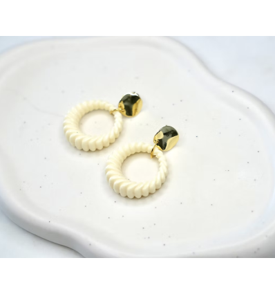 Boucles d'oreilles Briana Ivoire