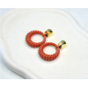 Boucles d'oreilles Briana Rouge