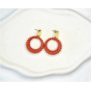 Boucles d'oreilles Briana Rouge