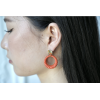 Boucles d'oreilles Briana Rouge