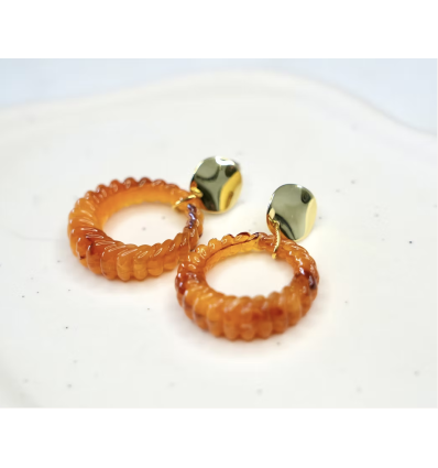 Boucles d'oreilles Briana Orange