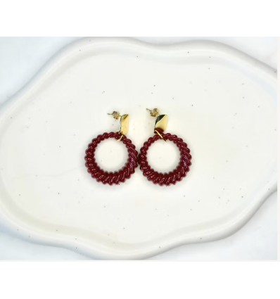 Boucles d'oreilles Briana Bordeaux