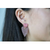 Boucles d'oreilles Callista Rose Paillettes
