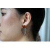 Boucles d'oreilles Callista Léopard