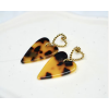 Boucles d'oreilles Callista Noir et Marron