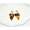 Boucles d'oreilles Callista Noir et Marron