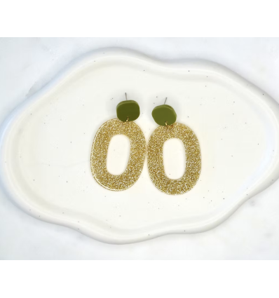 Boucles d'oreilles Constanza Ocre