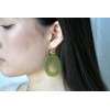 Boucles d'oreilles Constanza Vert