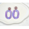 Boucles d'oreilles Constanza Violet