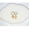 Boucles d'oreilles Indigo Crème