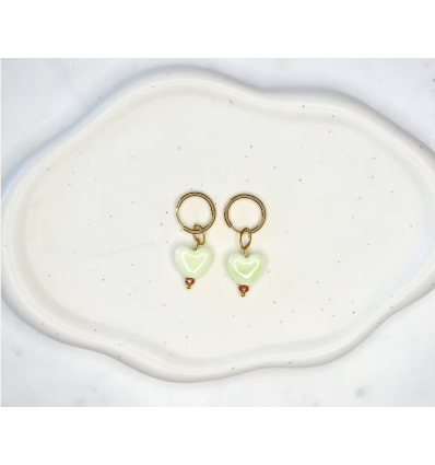 Boucles d'oreilles Indigo Vert d'eau