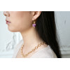 Boucles d'oreilles Indigo Violet