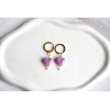 Boucles d'oreilles Indigo Violet