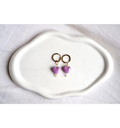 Boucles d'oreilles Indigo Violet