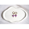 Boucles d'oreilles Indigo Violet