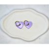 Boucles d'oreilles Iris Violet