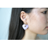 Boucles d'oreilles Iris Violet