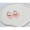 Boucles d'oreilles Iris Rose Pâle