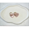 Boucles d'oreilles Iris Rose Foncé