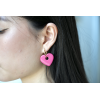 Boucles d'oreilles Iris Fuchsia